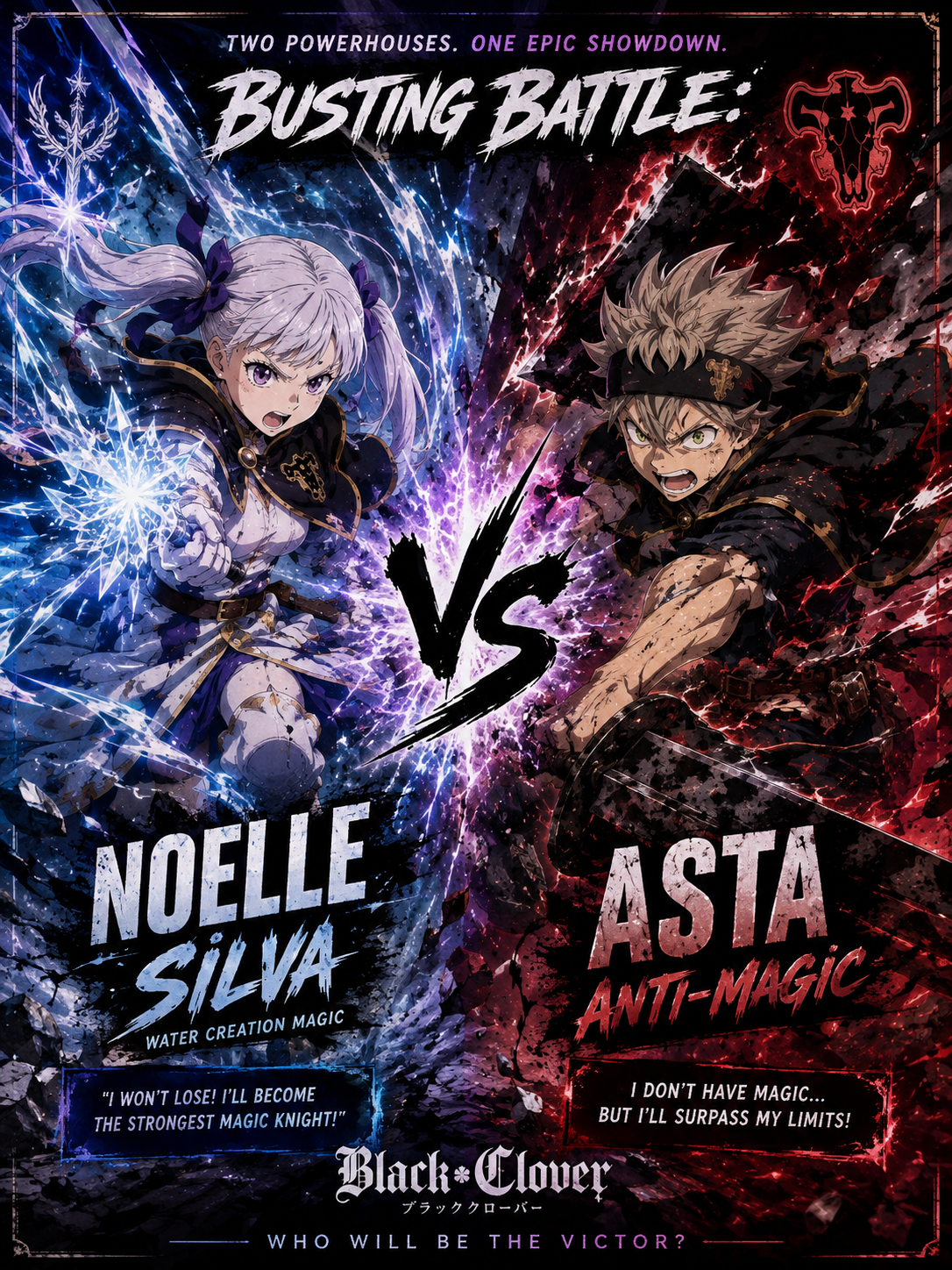busting battle :noelle vs asta
